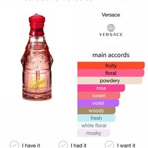 Versace Red Jeans for her